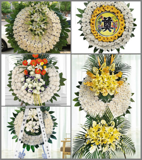 四川成都大邑县沙渠镇顺河村花圈速递